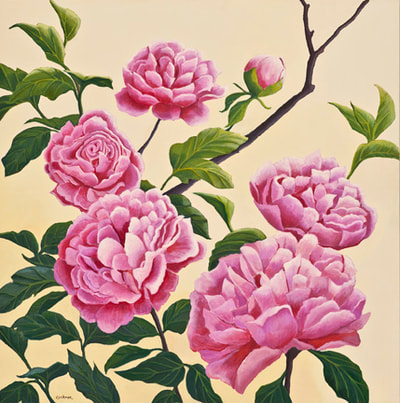 Pink Peonies by Terry Lockman