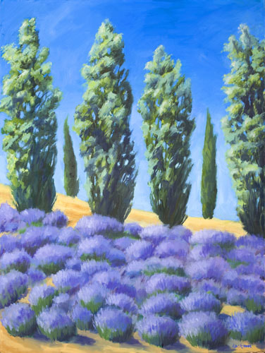 Summer Lavender at Rock Hill Farms by Terry Lockman